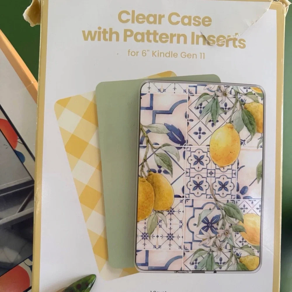 Clear Case for Kindle and decal fashion skin for 6” kindle gen 11